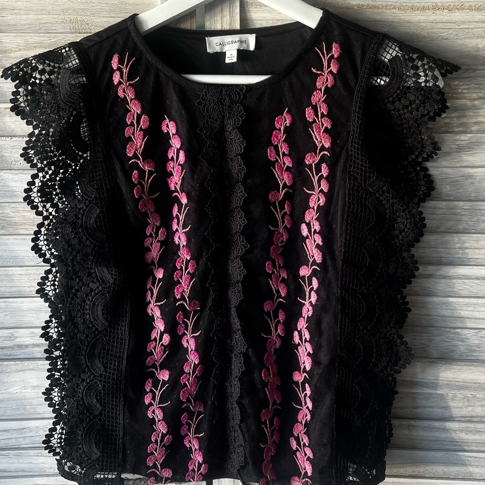 BOHO Women’s Lace Top Sz M